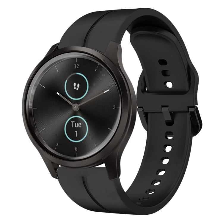 For Garminmove Style 20mm Loop Silicone Watch Band