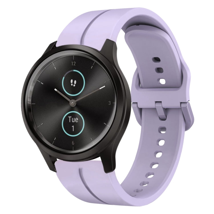 For Garminmove Style 20mm Loop Silicone Watch Band