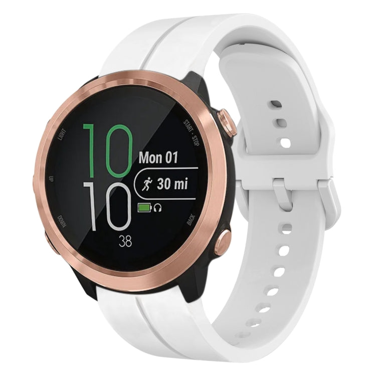 For Garmin Forerunner 645 Music 20mm Loop Silicone Watch Band