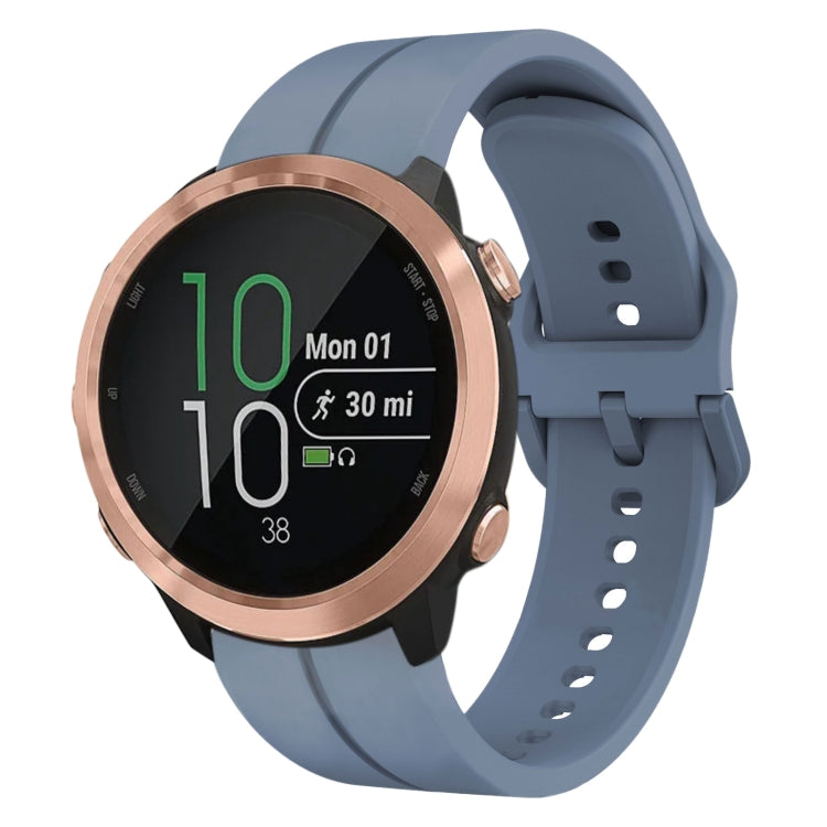 For Garmin Forerunner 645 Music 20mm Loop Silicone Watch Band