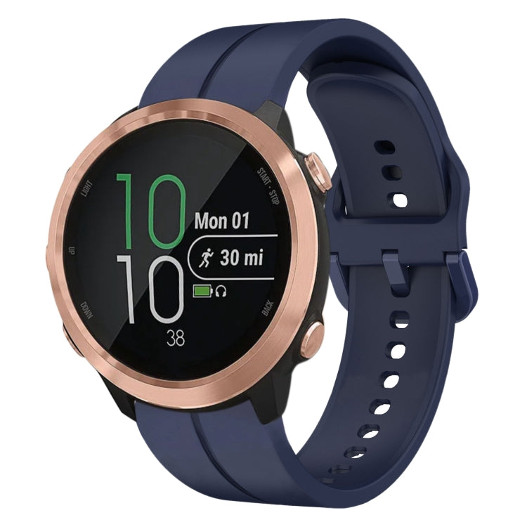 For Garmin Forerunner 645 Music 20mm Loop Silicone Watch Band
