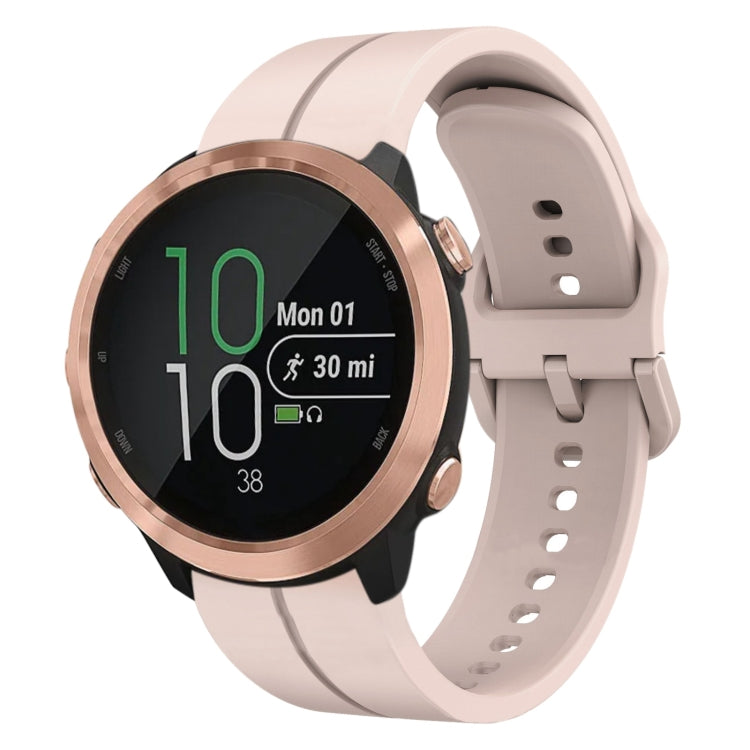 For Garmin Forerunner 645 Music 20mm Loop Silicone Watch Band