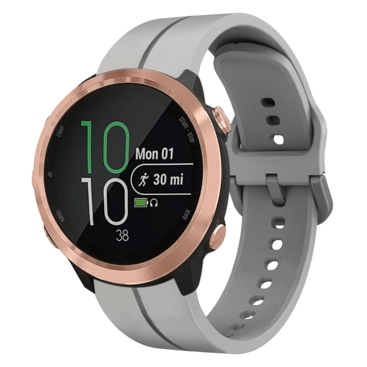 For Garmin Forerunner 645 Music 20mm Loop Silicone Watch Band