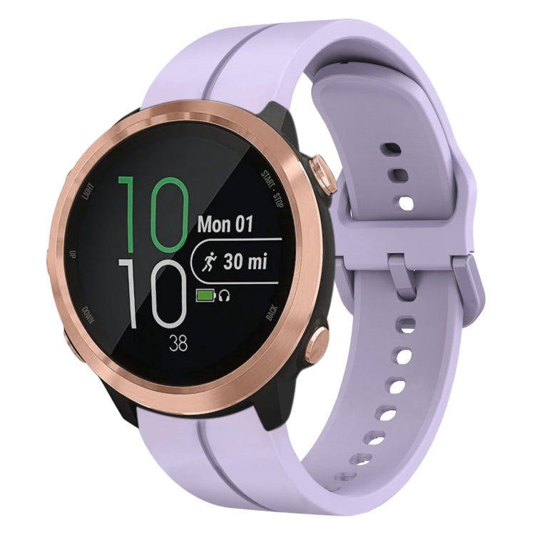 For Garmin Forerunner 645 Music 20mm Loop Silicone Watch Band