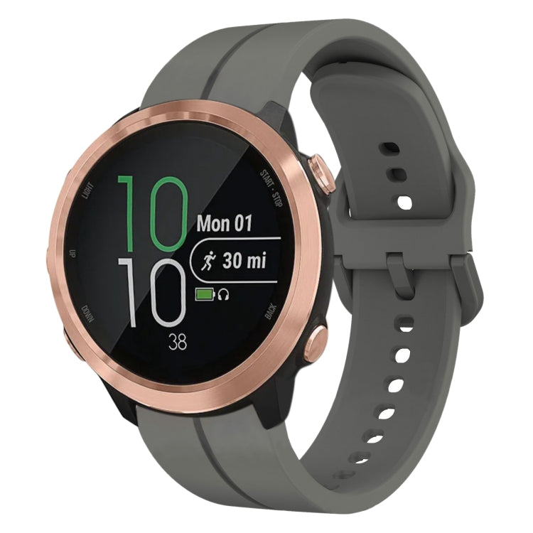 For Garmin Forerunner 645 Music 20mm Loop Silicone Watch Band
