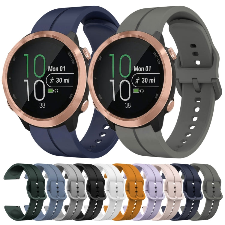 For Garmin Forerunner 645 Music 20mm Loop Silicone Watch Band