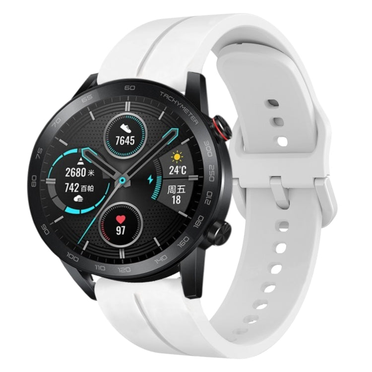 For Honor MagicWatch2 42mm 20mm Loop Silicone Watch Band