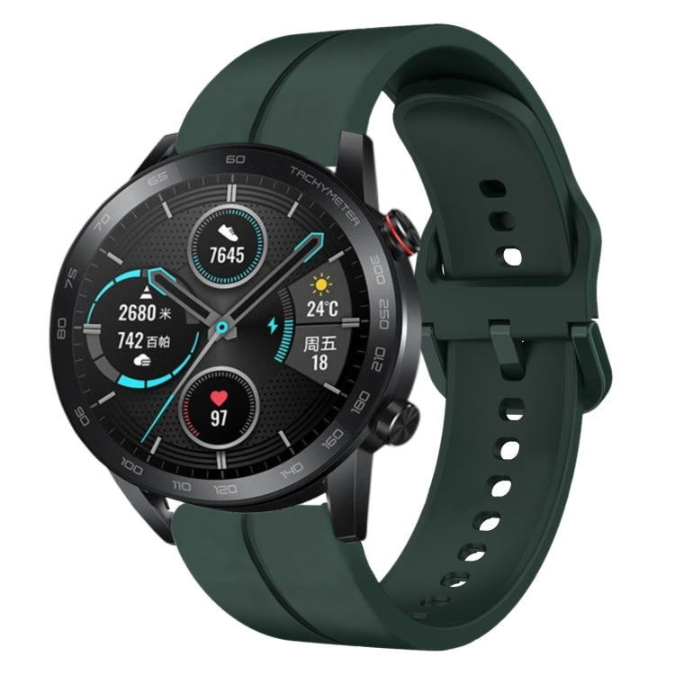 For Honor MagicWatch2 42mm 20mm Loop Silicone Watch Band