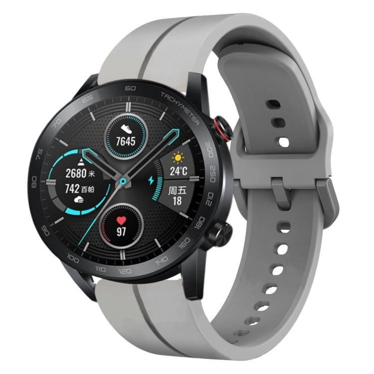 For Honor MagicWatch2 42mm 20mm Loop Silicone Watch Band