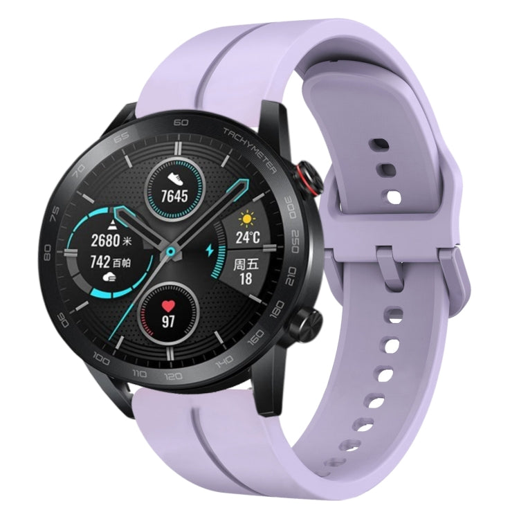 For Honor MagicWatch2 42mm 20mm Loop Silicone Watch Band