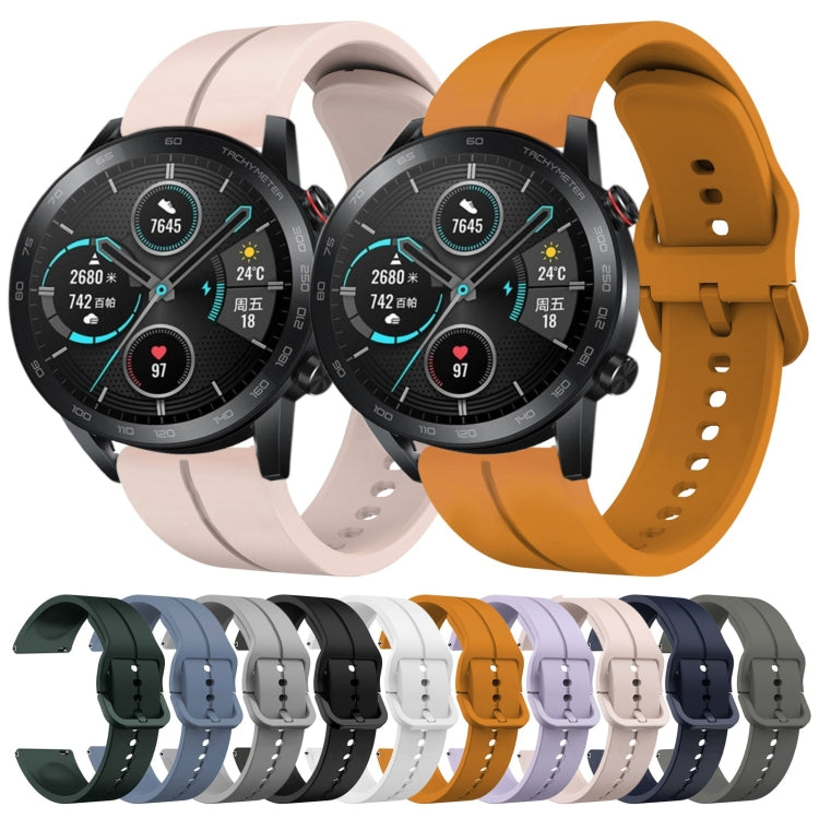 For Honor MagicWatch2 42mm 20mm Loop Silicone Watch Band