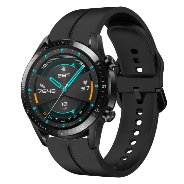 For Huawei GT2 46mm 22mm Loop Silicone Watch Band