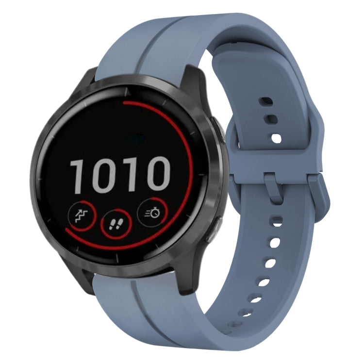 For Garmin Vivoactive4 22mm Loop Silicone Watch Band
