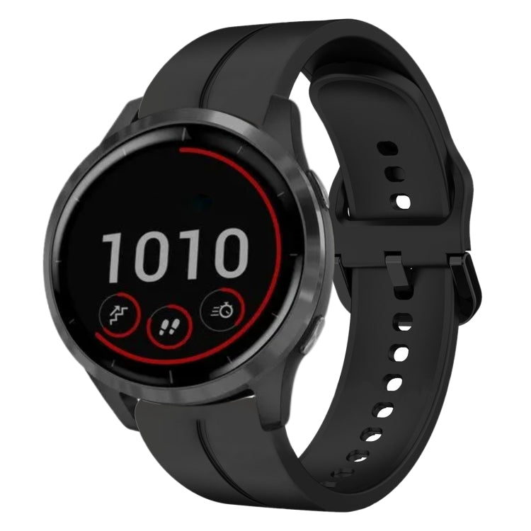 For Garmin Vivoactive4 22mm Loop Silicone Watch Band