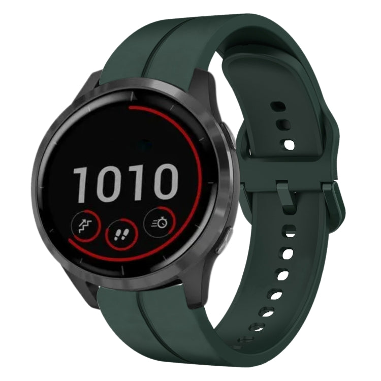 For Garmin Vivoactive4 22mm Loop Silicone Watch Band