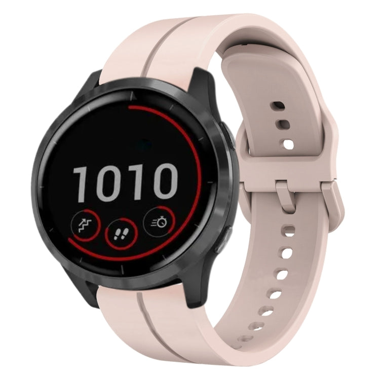 For Garmin Vivoactive4 22mm Loop Silicone Watch Band