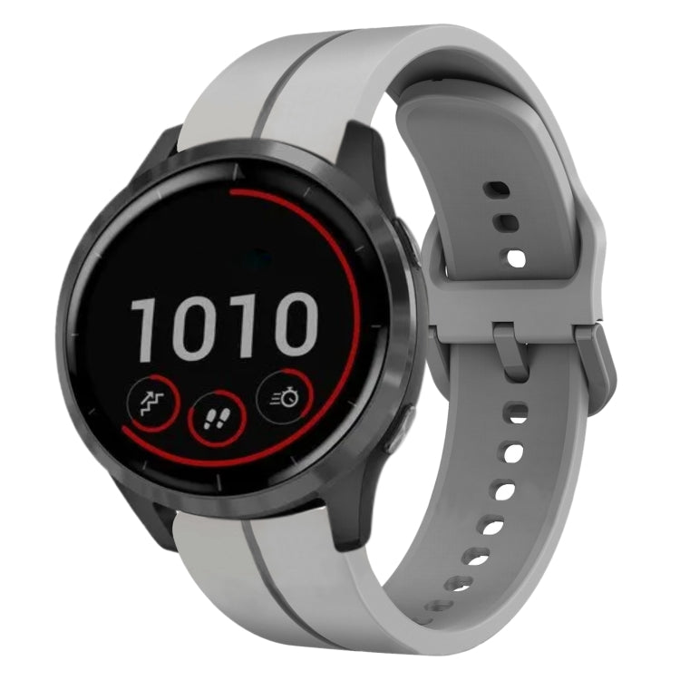 For Garmin Vivoactive4 22mm Loop Silicone Watch Band