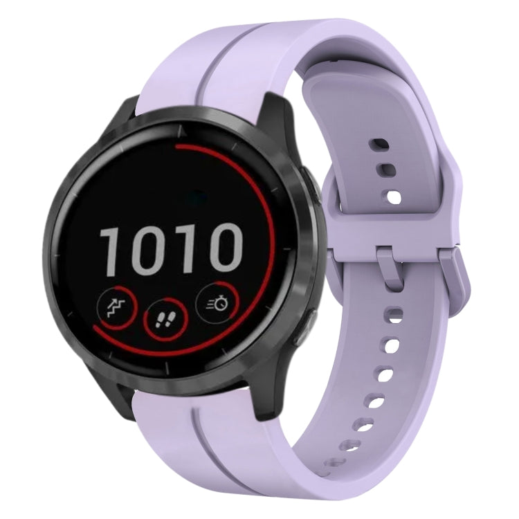 For Garmin Vivoactive4 22mm Loop Silicone Watch Band