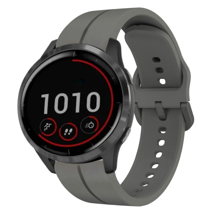 For Garmin Vivoactive4 22mm Loop Silicone Watch Band