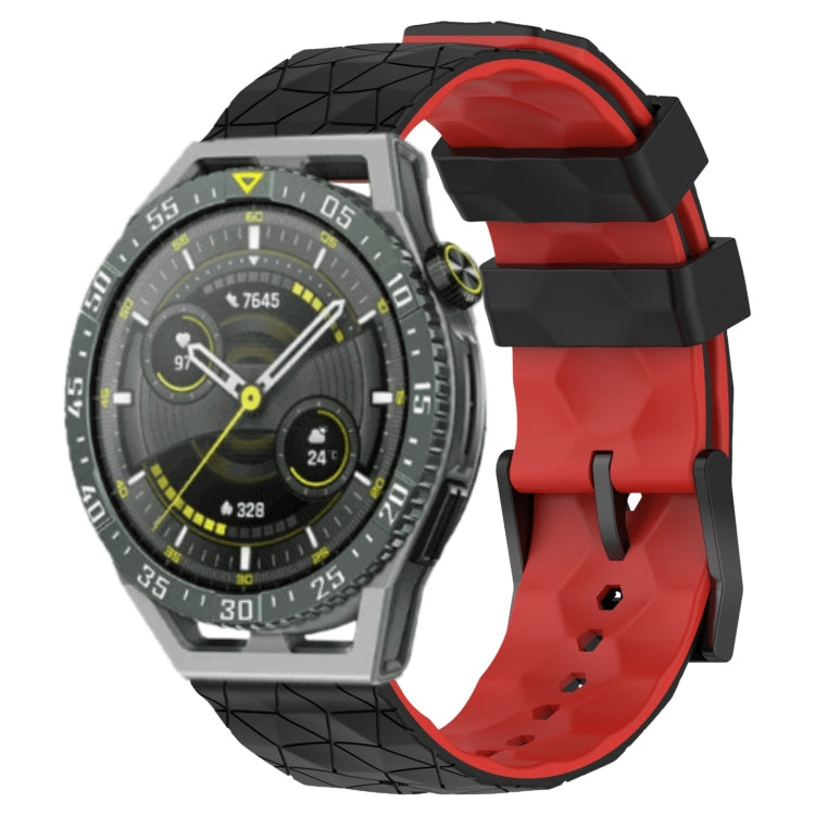 For Huawei Watch GT 3 SE 22mm Football Pattern Two-Color Silicone Watch Band