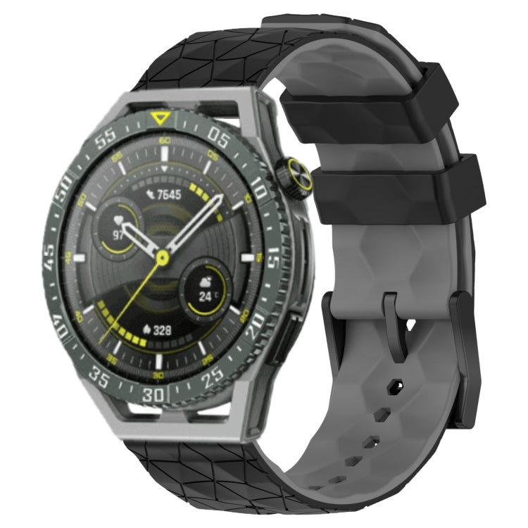 For Huawei Watch GT 3 SE 22mm Football Pattern Two-Color Silicone Watch Band