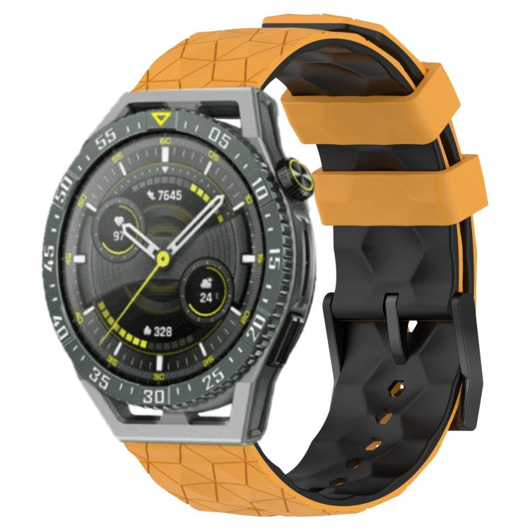 For Huawei Watch GT 3 SE 22mm Football Pattern Two-Color Silicone Watch Band