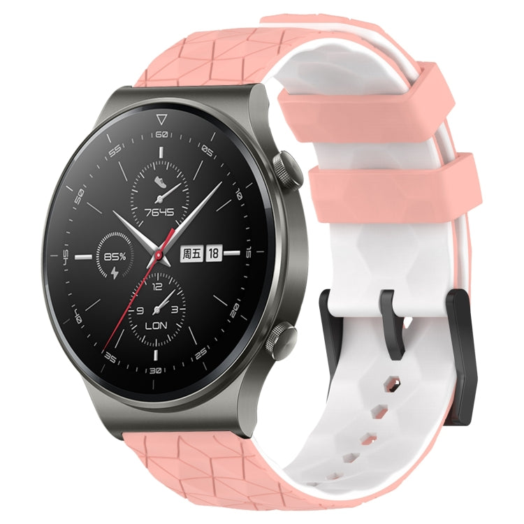 For Huawei GT2 Pro 22mm Football Pattern Two-Color Silicone Watch Band