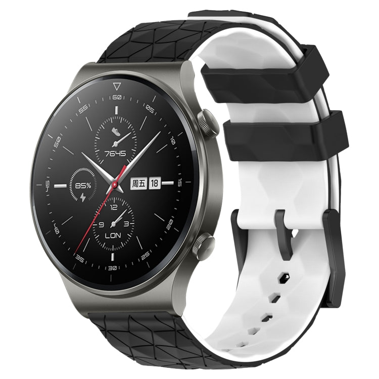 For Huawei GT2 Pro 22mm Football Pattern Two-Color Silicone Watch Band