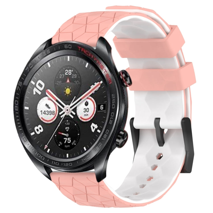 For Honor Watch Dream 22mm Football Pattern Two-Color Silicone Watch Band