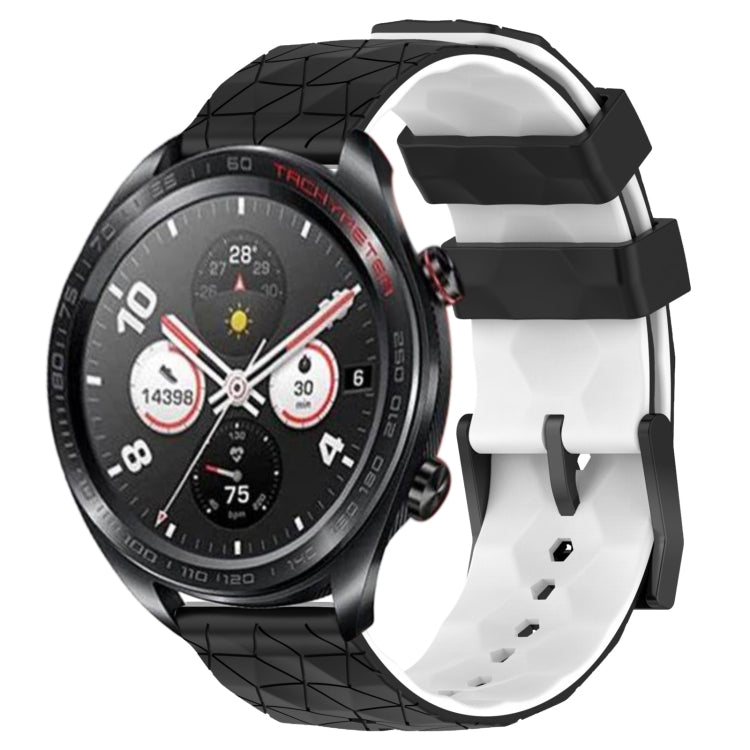 For Honor Watch Dream 22mm Football Pattern Two-Color Silicone Watch Band