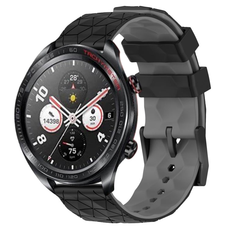 For Honor Watch Dream 22mm Football Pattern Two-Color Silicone Watch Band
