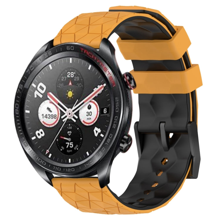 For Honor Watch Dream 22mm Football Pattern Two-Color Silicone Watch Band