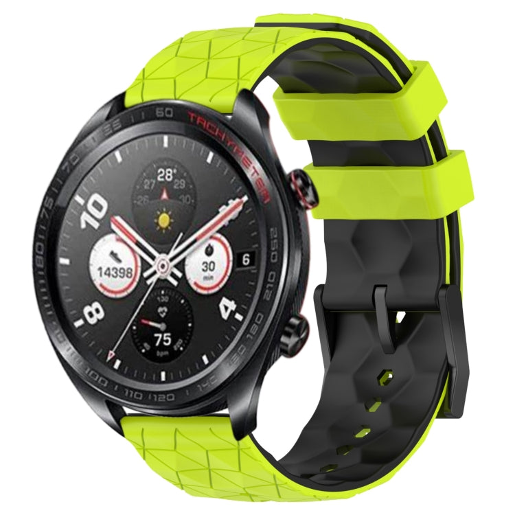 For Honor Watch Dream 22mm Football Pattern Two-Color Silicone Watch Band