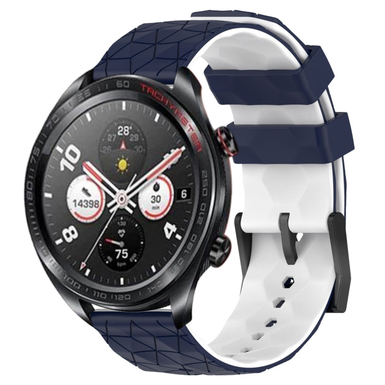 For Honor Watch Dream 22mm Football Pattern Two-Color Silicone Watch Band