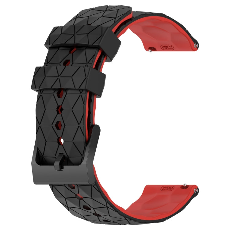 For Xiaomi MI Watch S2 22mm Football Pattern Two-Color Silicone Watch Band