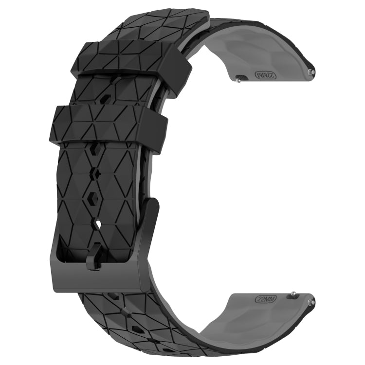 For Xiaomi MI Watch S2 22mm Football Pattern Two-Color Silicone Watch Band