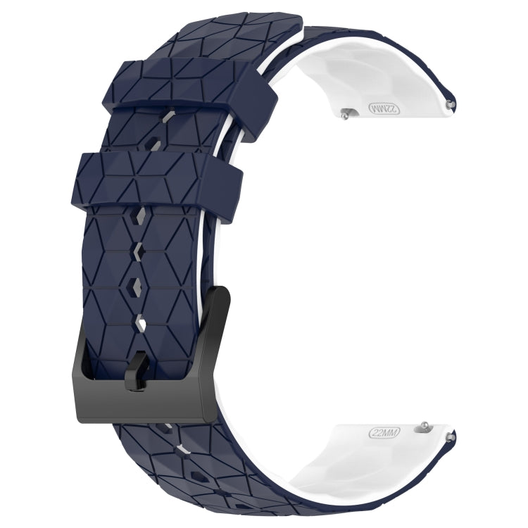 For Xiaomi MI Watch Color 2 22mm Football Pattern Two-Color Silicone Watch Band