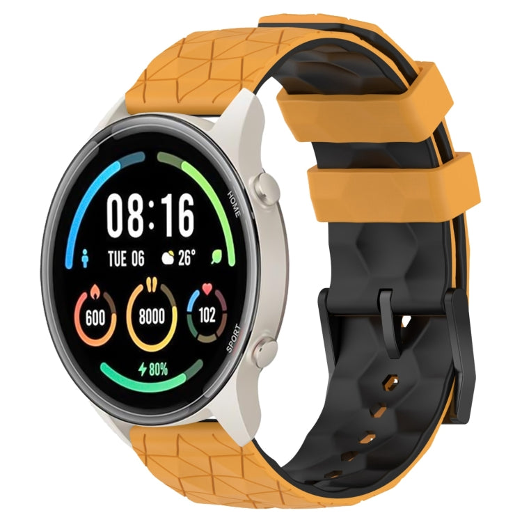 For Xiaomi MI Watch Sport 22mm Football Pattern Two-Color Silicone Watch Band