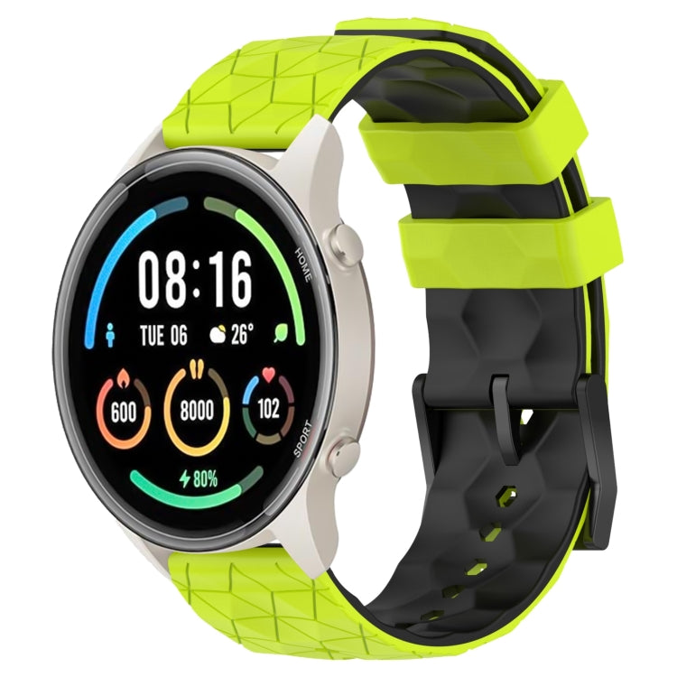 For Xiaomi MI Watch Sport 22mm Football Pattern Two-Color Silicone Watch Band