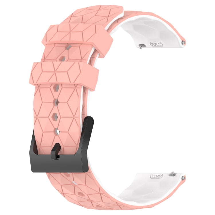 For Xiaomi Haylou RS4 LS12 22mm Football Pattern Two-Color Silicone Watch Band