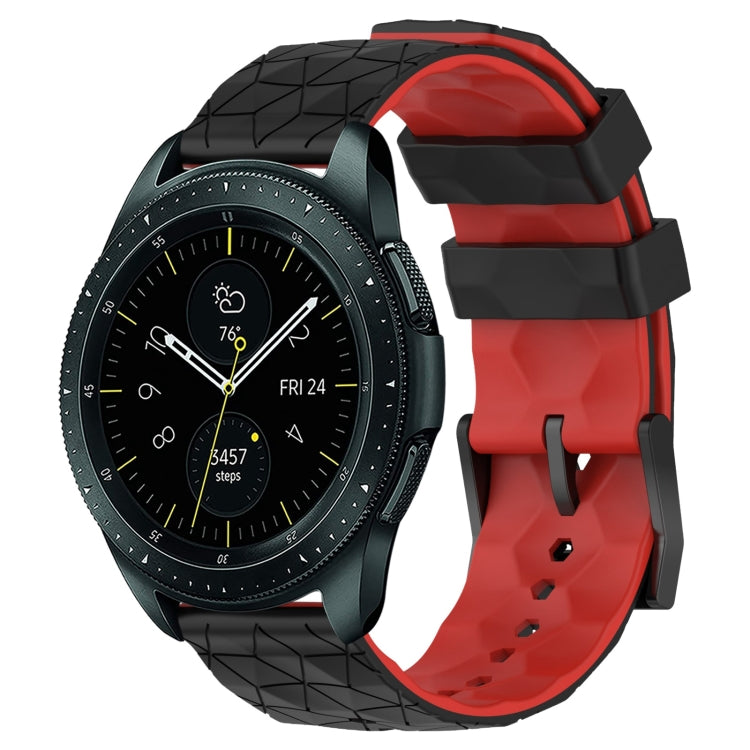 For Samsung Galaxy Watch 42mm 20mm Football Pattern Two-Color Silicone Watch Band