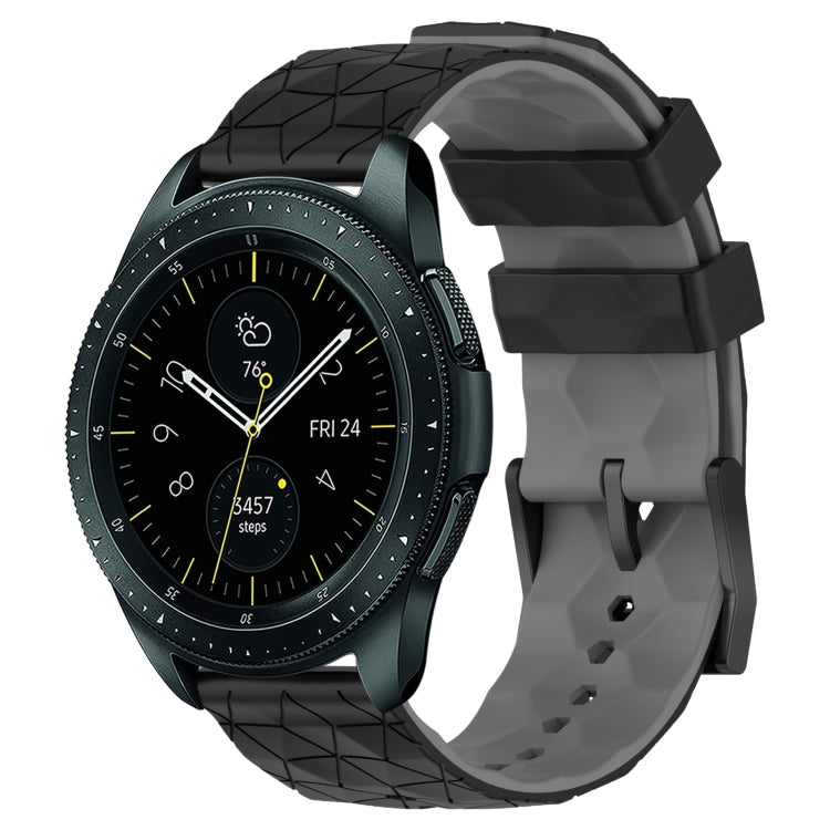 For Samsung Galaxy Watch 42mm 20mm Football Pattern Two-Color Silicone Watch Band