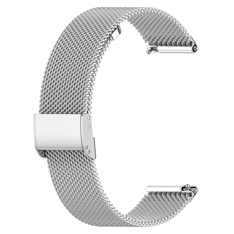 For Fitbit Versa 4 / Versa 3 / Sense 2 / Sense Integrated Milan Buckle Fine Mesh Metal Watch Band