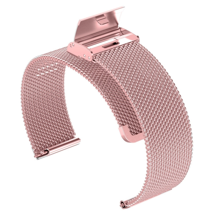 For Fitbit Versa 4 / Versa 3 / Sense 2 / Sense Integrated Milan Buckle Fine Mesh Metal Watch Band