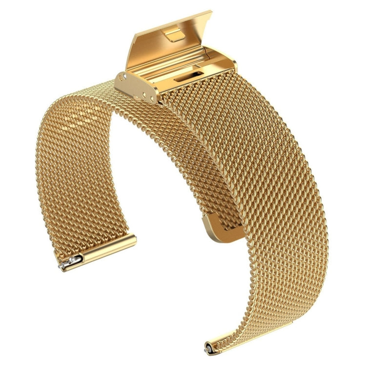 For Fitbit Versa 4 / Versa 3 / Sense 2 / Sense Integrated Milan Buckle Fine Mesh Metal Watch Band