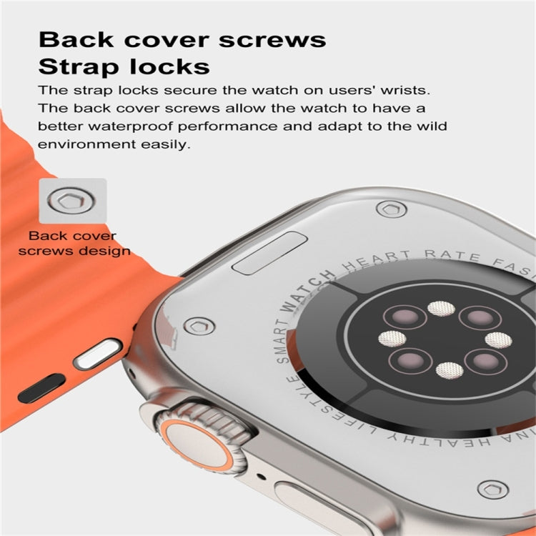 DT8 Ultra Max 2.1 inch Color Screen Smart Watch,Support Heart Rate Monitoring / Blood Pressure Monitoring