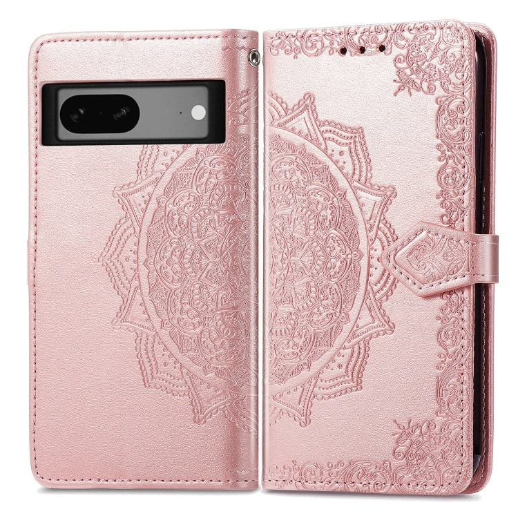 For Google Pixel 7A Mandala Flower Embossed Leather Phone Case