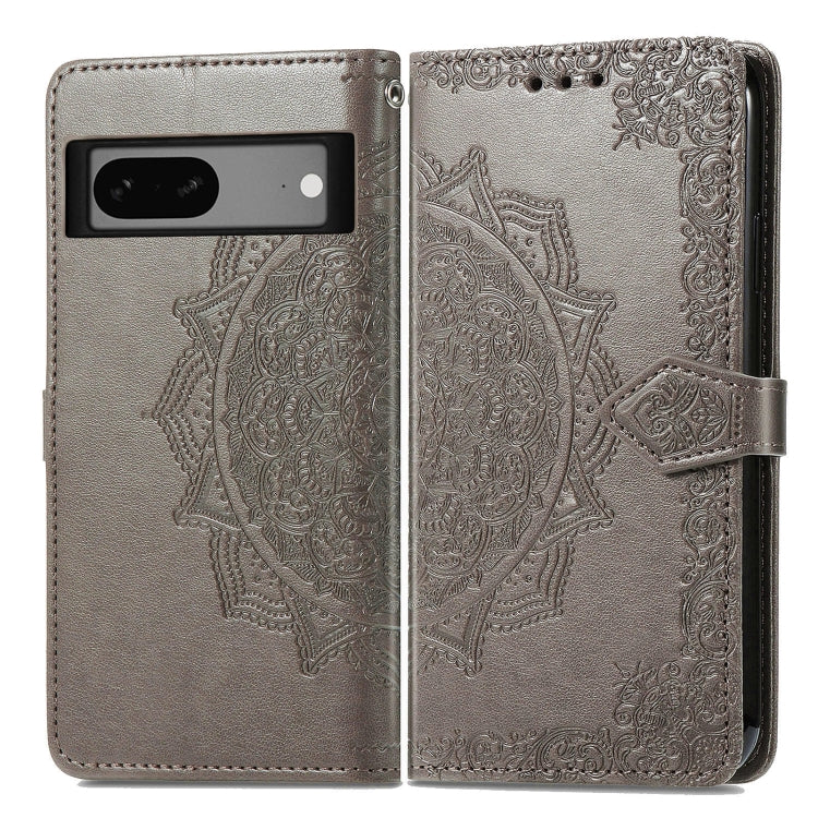 For Google Pixel 7A Mandala Flower Embossed Leather Phone Case