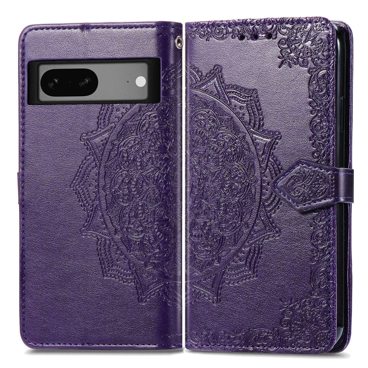 For Google Pixel 7A Mandala Flower Embossed Leather Phone Case
