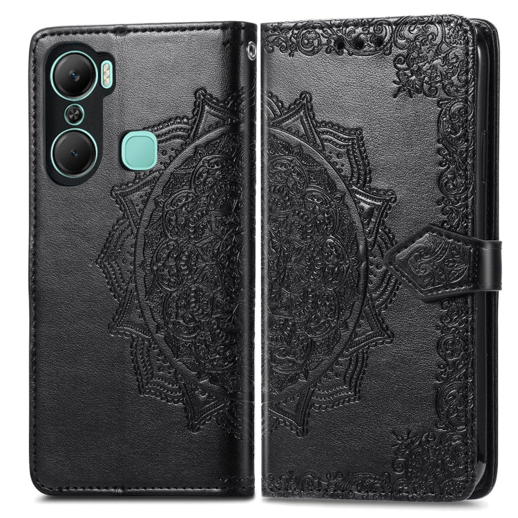 For Infinix Hot 12 Pro Mandala Flower Embossed Leather Phone Case
